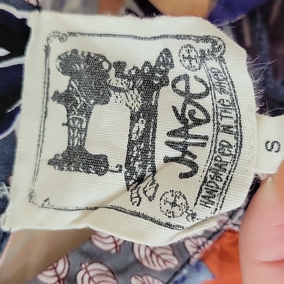 Jaase Colorful Boho Print Bell Sleeve Blouse - Size Small - Picture 7 of 8